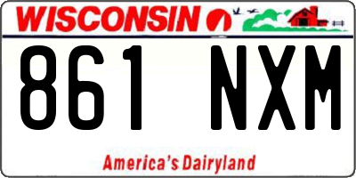 WI license plate 861NXM