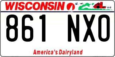 WI license plate 861NXO