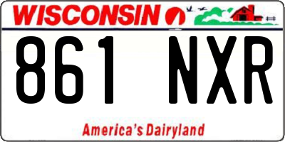 WI license plate 861NXR