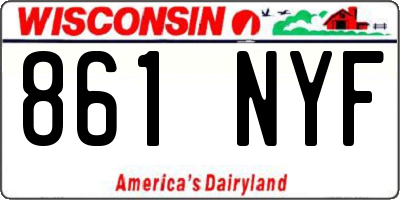 WI license plate 861NYF
