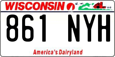WI license plate 861NYH