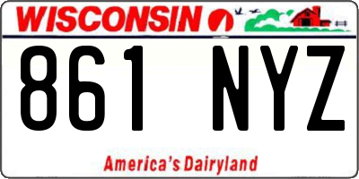 WI license plate 861NYZ