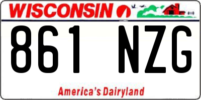 WI license plate 861NZG