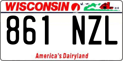 WI license plate 861NZL