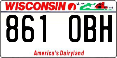 WI license plate 861OBH