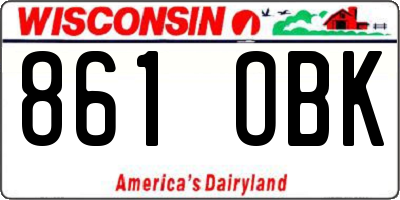 WI license plate 861OBK