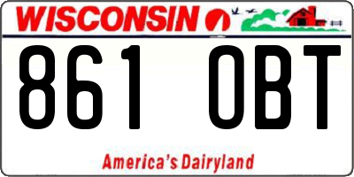 WI license plate 861OBT