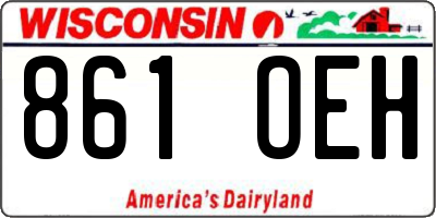 WI license plate 861OEH