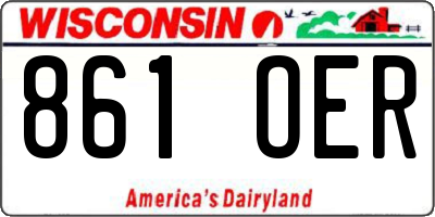 WI license plate 861OER