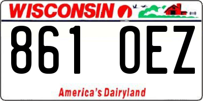 WI license plate 861OEZ