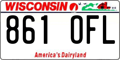WI license plate 861OFL