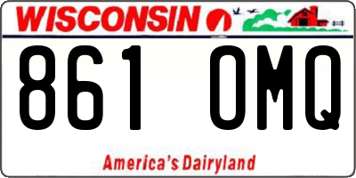 WI license plate 861OMQ