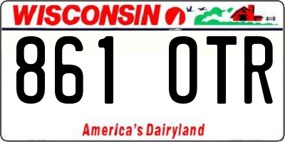 WI license plate 861OTR