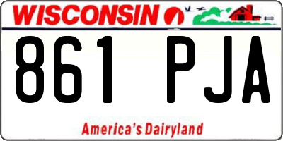 WI license plate 861PJA