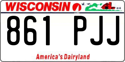 WI license plate 861PJJ