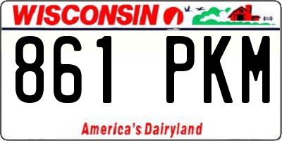 WI license plate 861PKM