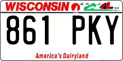 WI license plate 861PKY
