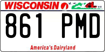 WI license plate 861PMD