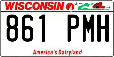 WI license plate 861PMH