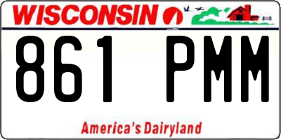 WI license plate 861PMM