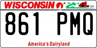 WI license plate 861PMQ