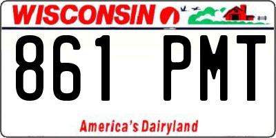 WI license plate 861PMT