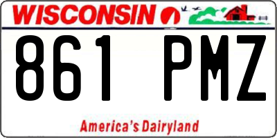 WI license plate 861PMZ