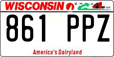 WI license plate 861PPZ