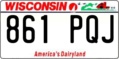 WI license plate 861PQJ