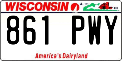 WI license plate 861PWY