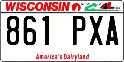 WI license plate 861PXA