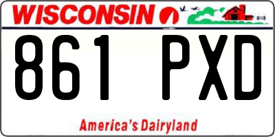 WI license plate 861PXD