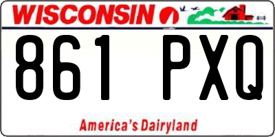 WI license plate 861PXQ