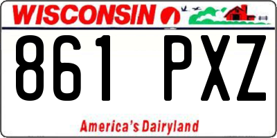 WI license plate 861PXZ