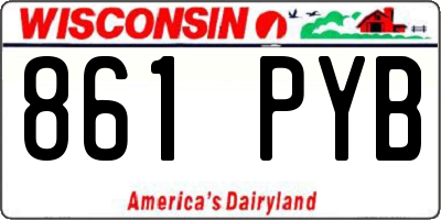 WI license plate 861PYB