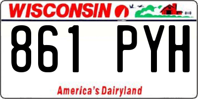 WI license plate 861PYH