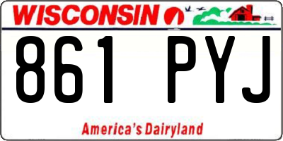 WI license plate 861PYJ
