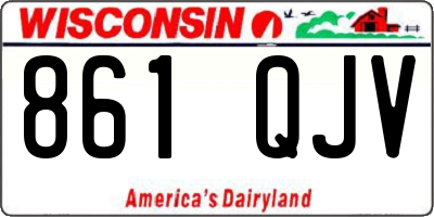WI license plate 861QJV