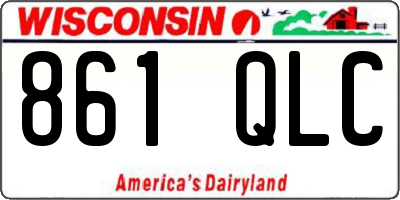 WI license plate 861QLC