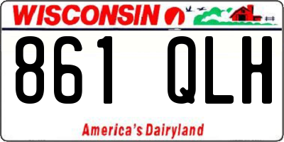 WI license plate 861QLH
