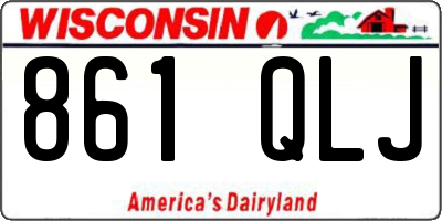 WI license plate 861QLJ