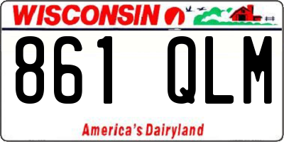 WI license plate 861QLM