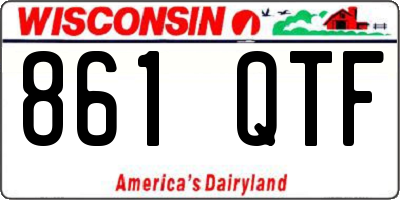 WI license plate 861QTF