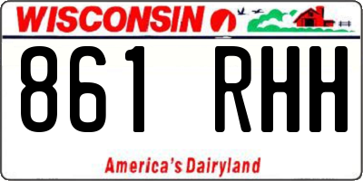 WI license plate 861RHH