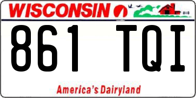 WI license plate 861TQI