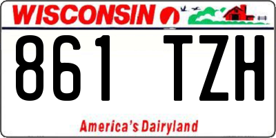 WI license plate 861TZH