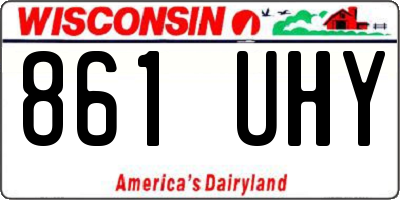 WI license plate 861UHY