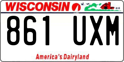 WI license plate 861UXM