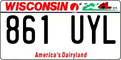 WI license plate 861UYL
