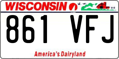 WI license plate 861VFJ